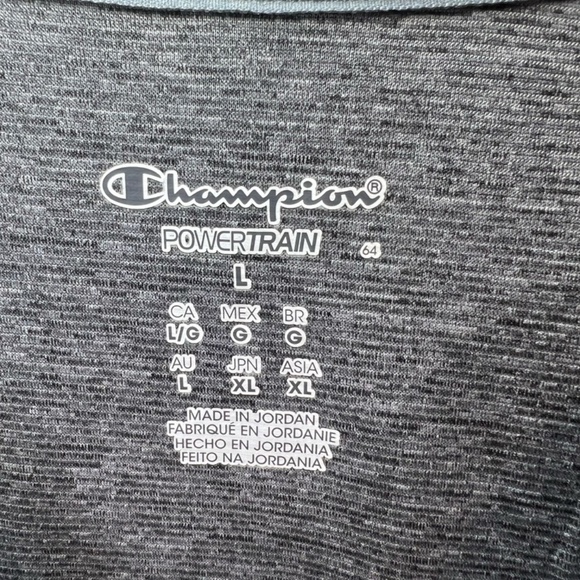 Champion Granite Heat Power Train Core Vapor T-Shirt Gray Performance NEW Large - Picture 10 of 11